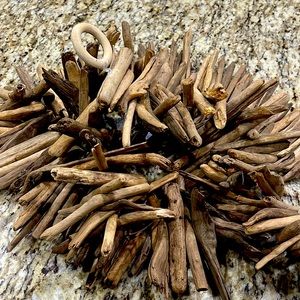 70” Crate and Barrel driftwood decor